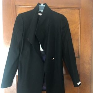 Ted Baker Keyla Black Cashmere Short Wrap Coat